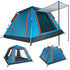 4 Sided Full Floor Camping Tent  With 3 Windows 2.15m x 2.15m x 1.42m - JG20375527