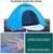 Two Door Automatic Tent  1.9m x 1.9m x 1.2m - JG20375528