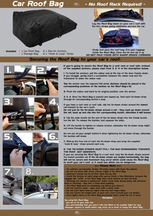 CAR ROOF BAG NEW AERODYNAMIC DESIGN shaped like roof box Car